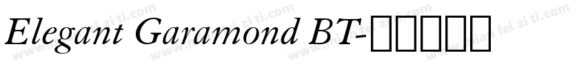 Elegant Garamond BT字体转换